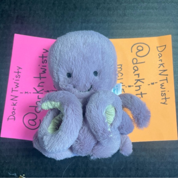 BNWT JELLYCAT BABY/TINY MAYA OCTOPUS 1 OWNER AUTHENTIC SALES RECEIPT - Picture 2 of 11